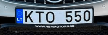 Automobilio istorija pagal valstybini numeri