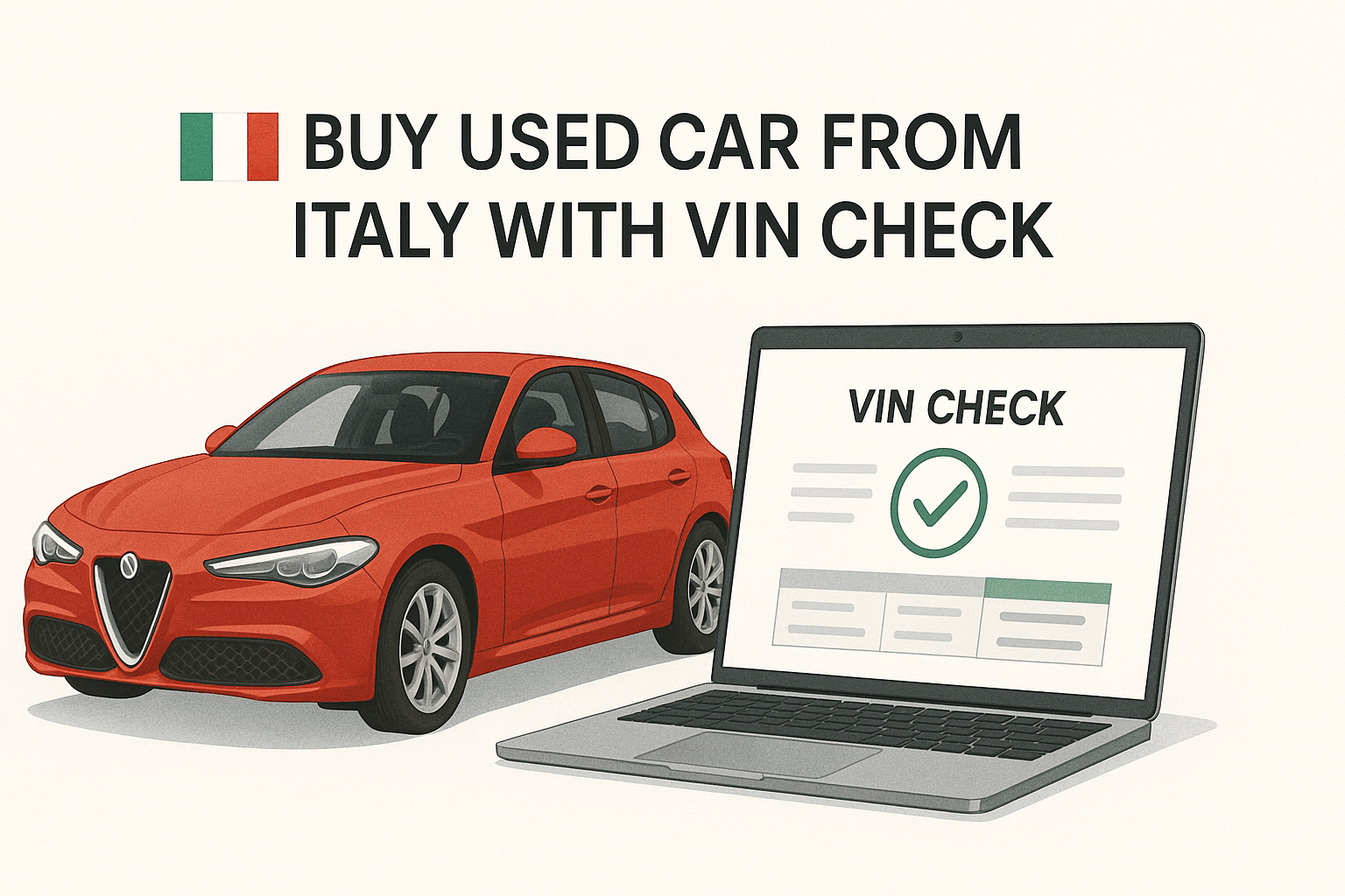 BUY USED CAR FROM ITALY WITH VIN CHECK
